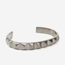 Load image into Gallery viewer, Obelisk Cuff -Metallic Grey - Medium (Fits from 7 - 7.5 inch), Large (Fits from 7.5 - 8 inch)-Mens Accessories-Claymango.com
