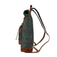Load image into Gallery viewer, Adventure Roll top Backpack (Forest Green)-Bags-Claymango.com
