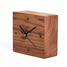 Load image into Gallery viewer, Square wooden block Clock Small -SLC3P07-Home Décor-Claymango.com
