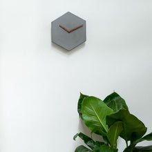 Load image into Gallery viewer, Concrete Hexa Wall Clock Grey-Home Décor-Claymango.com

