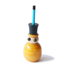 Load image into Gallery viewer, Snow-Man Sharpener and Pencil Stand-Paper &amp; Stationary-Claymango.com
