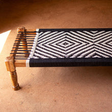 Load image into Gallery viewer, Diamond Cotton Charpai - Sirohi.org - Purpose_Indoor Seating, Purpose_Outdoor Seating, Rope Material_Recycled Cotton
