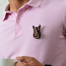 Load image into Gallery viewer, Rhino_ My Spirit Animal Collection - Brooch-Mens Accessories-Claymango.com
