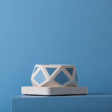 Load image into Gallery viewer, Concrete Hexamont Planter - Blue-Home Décor-Claymango.com
