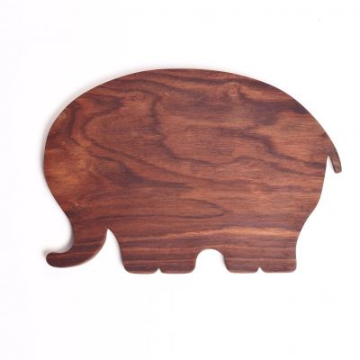 Elephant -handcrafted serving tray/platter-LFC2P03-Kitchen Accessories-Claymango.com