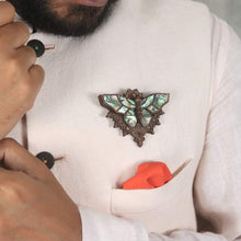 Load image into Gallery viewer, Butterfly Brooch from Seafret collection.-Mens Accessories-Claymango.com
