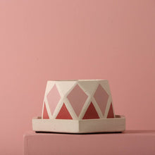 Load image into Gallery viewer, Concrete Diamante Planter - Pink-Home Décor-Claymango.com

