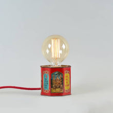Load image into Gallery viewer, Reclaimed Old Tin box table top lamp with light intensity regulator-Lamp-Claymango.com
