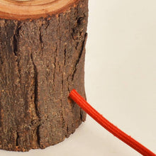 Load image into Gallery viewer, Handcrafted Natural wood Log Lamp with Edison bulb-Lamp-Claymango.com
