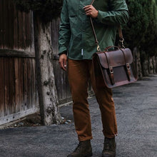 Load image into Gallery viewer, Brooklyn Satchel (Tobacco Tan) for 15 inches Laptop-Bags-Claymango.com
