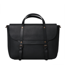 Load image into Gallery viewer, ULTIMATE BLACK LEATHERR BRIEFCASE
