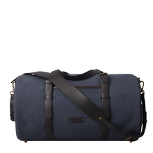 Load image into Gallery viewer, Blue canvas gym bag
