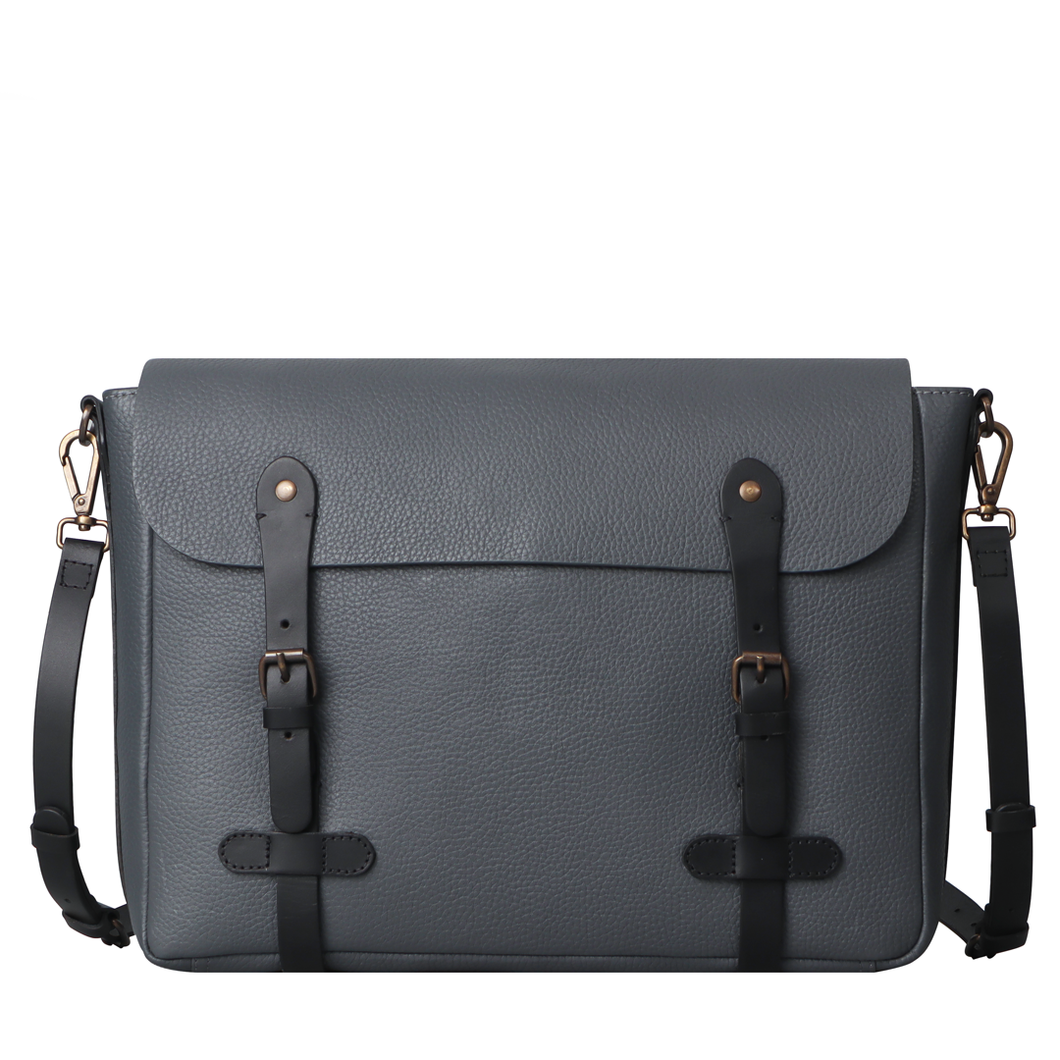 Buy charcol leather briefcase