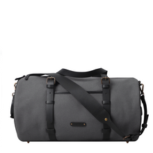 Load image into Gallery viewer, Grey Canvas gym bag

