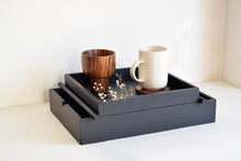 Load image into Gallery viewer, Double decker tray- black finish
