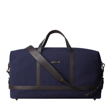 Load image into Gallery viewer, Navy canvas travel bag
