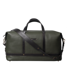 Load image into Gallery viewer, Green Leather Travel Bag
