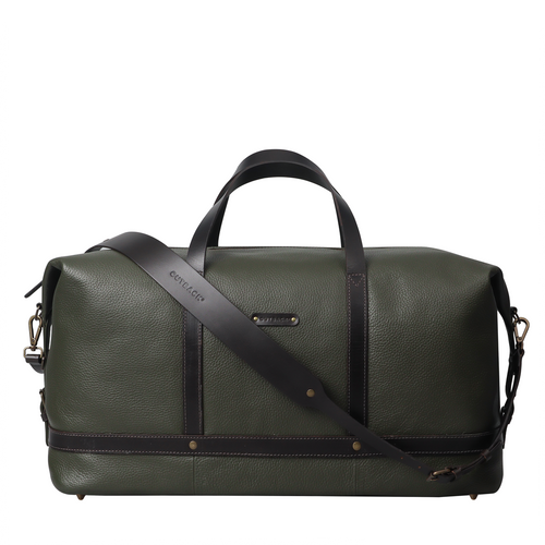 Green Leather Travel Bag