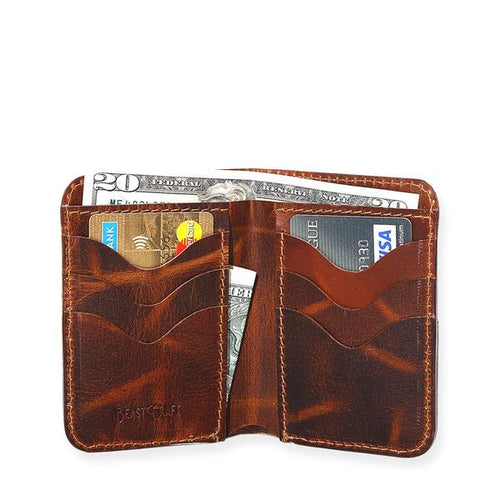 Countryman Vertical Wallet (Tobacco Tan)-Wallets-Claymango.com