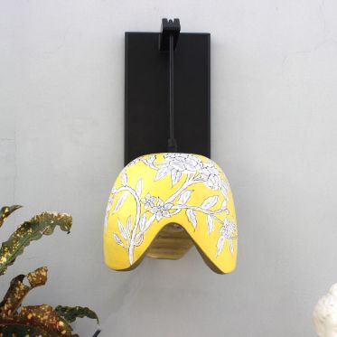 Yellow Pastel traditional Art Wall Lamp-Lamp-Claymango.com