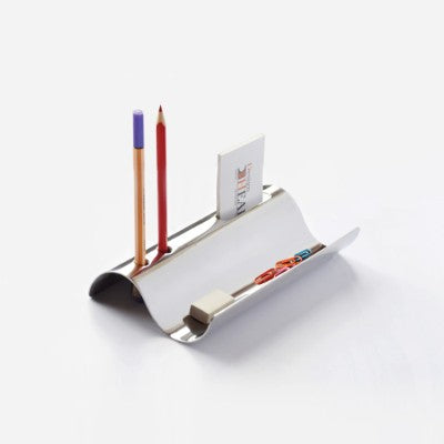 S-tray - Pen & Card Holder - Stainless Steel-Paper & Stationary-Claymango.com
