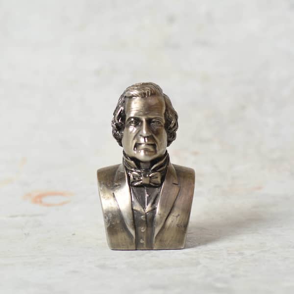Andrew Johnson 17th U.S. President- vintage miniature model / Paperweight-Antiques-Claymango.com