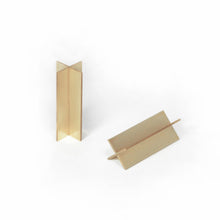 Load image into Gallery viewer, X Stands -Created for a pen/pencil(Set of 2,Both brass)-Paper &amp; Stationary-Claymango.com
