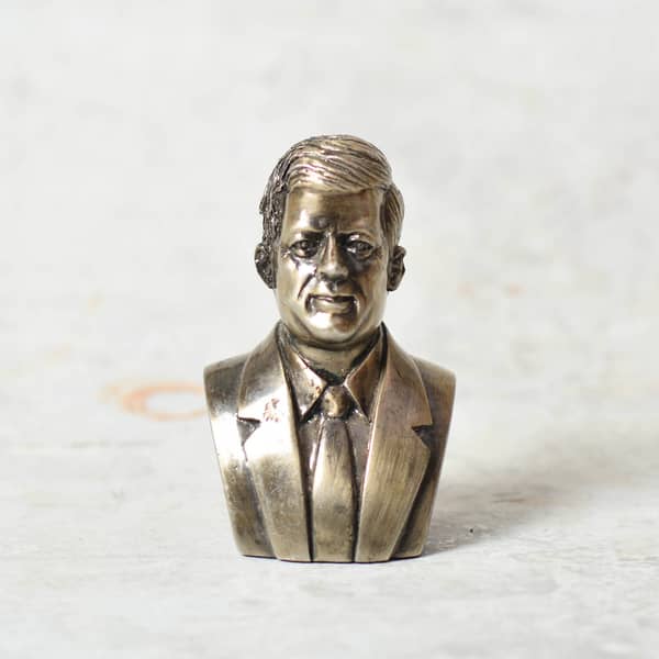 John F. Kennedy 35th U.S. President - - vintage miniature model / Paperweight-Antiques-Claymango.com