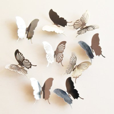 Fridge Magnet butterfly- (set of 2) - Stainless Steel-Home Décor-Claymango.com
