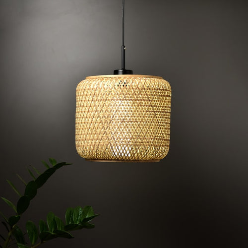 Eureka regular - Unique handmade Woven Hanging Pendant Light, Natural/Bamboo Pendant Light for Home restaurants and offices-Lamps-Claymango.com