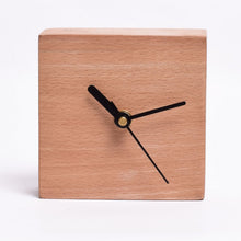 Load image into Gallery viewer, Square wooden block Clock Small white ash - SLC3P02-Home Décor-Claymango.com
