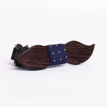 Load image into Gallery viewer, Small moustache Blue plus pocket square-Mens Accessories-Claymango.com
