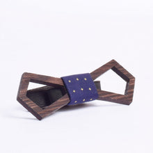 Load image into Gallery viewer, Geo Plus cut out Wooden Bowtie Pocket Square - TFC1P02-Mens Accessories-Claymango.com
