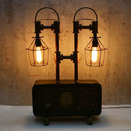 Twin armed Industrial iron Lamp for Office,Studio,Home-Lamp-Claymango.com