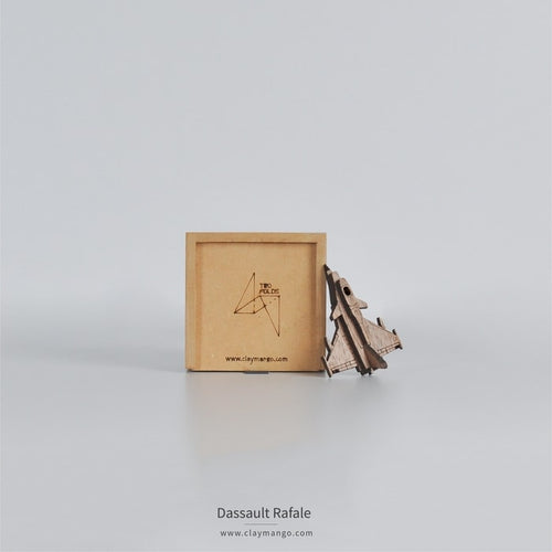 Dassault Rafale - Wooden Brooch - from Fighter jet collectible series-Mens Accessories-Claymango.com