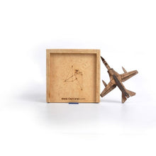 Load image into Gallery viewer, MIKOYAN MIG-27 Wooden Brooch -Mens Accessories-Claymango.com
