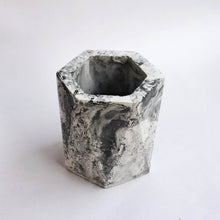 Load image into Gallery viewer, Paradox Hexagon (2) Cement Planter / Vase / Flower Pot / Home decor-Home Décor-Claymango.com
