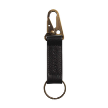 Load image into Gallery viewer, Black leather key holder
