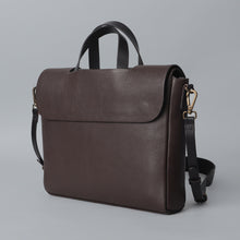 Load image into Gallery viewer, brown leather briefcase for men
