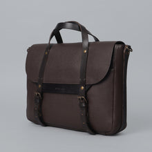 Load image into Gallery viewer, Brown Leather briefcase mens
