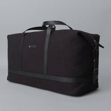 Load image into Gallery viewer, Black canvas travel bag for men
