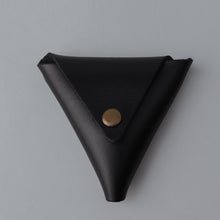 Load image into Gallery viewer, Black Leather pouch for coins
