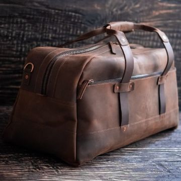 Legacy Duffle Bag (Vintage Brown)-Bags-Claymango.com