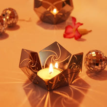 Load image into Gallery viewer, Tealight holder - Spiral - Stainless Steel - Set Of Two-Home Décor-Claymango.com
