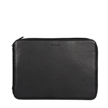 Load image into Gallery viewer, Black Laptop Leather Folio
