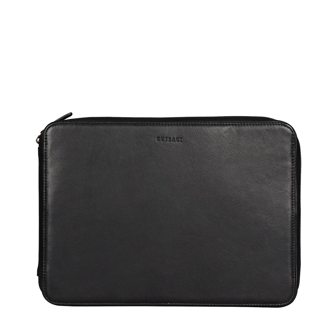 Black Laptop Leather Folio
