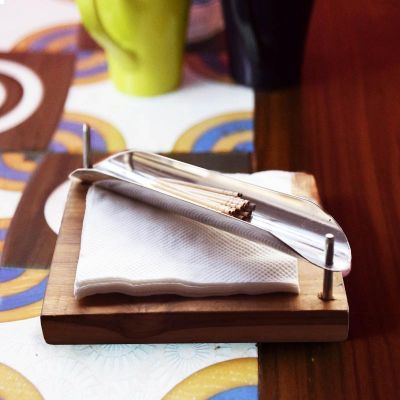 Square Napkin and Toothpick Holder-Table Top Accessory-Claymango.com