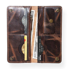 Load image into Gallery viewer, Long Wallet (Bourbon Brown)-Wallets-Claymango.com
