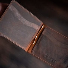 Load image into Gallery viewer, Legacy Money Clipper Wallet (Vintage Brown)-Wallets-Claymango.com
