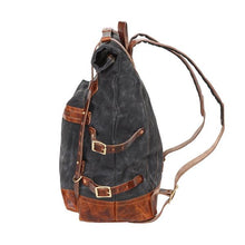 Load image into Gallery viewer, Handcrafted &quot;Wolf Pack (Forest green)&quot; waxed canvas Backpack with lifetime repair warranty-Bags-Claymango.com
